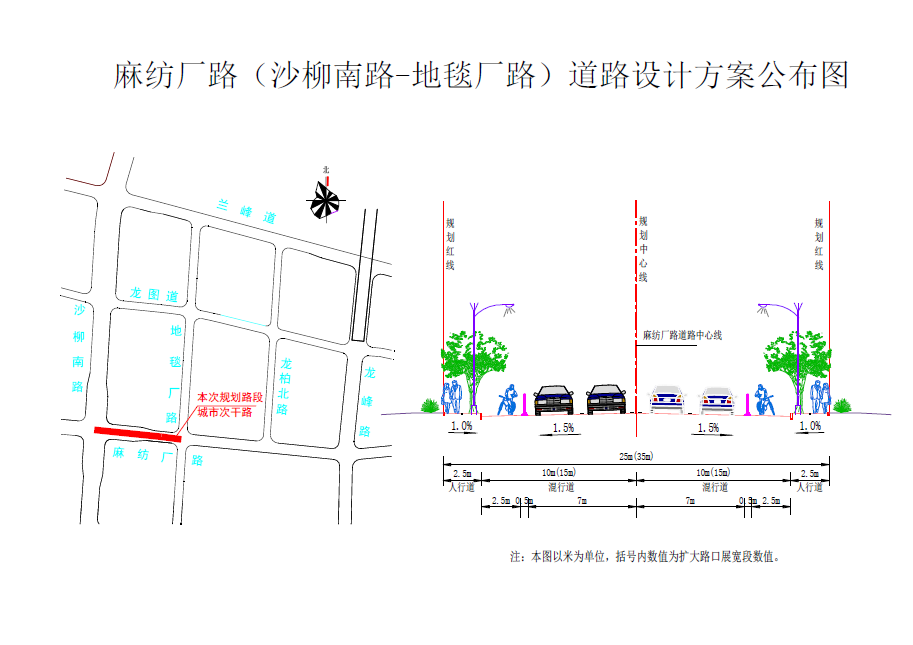 河东区麻纺厂路沙柳南路地毯厂路道路工程项目建设工程设计方案总平面