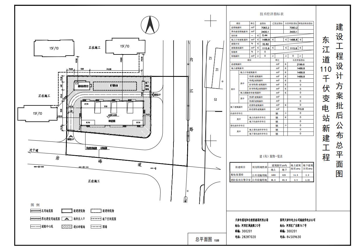 国网天津市电力公司城南供电分公司东江道110千伏变电站新建工程项目建设工程设计方案批后公布总平面图.jpg